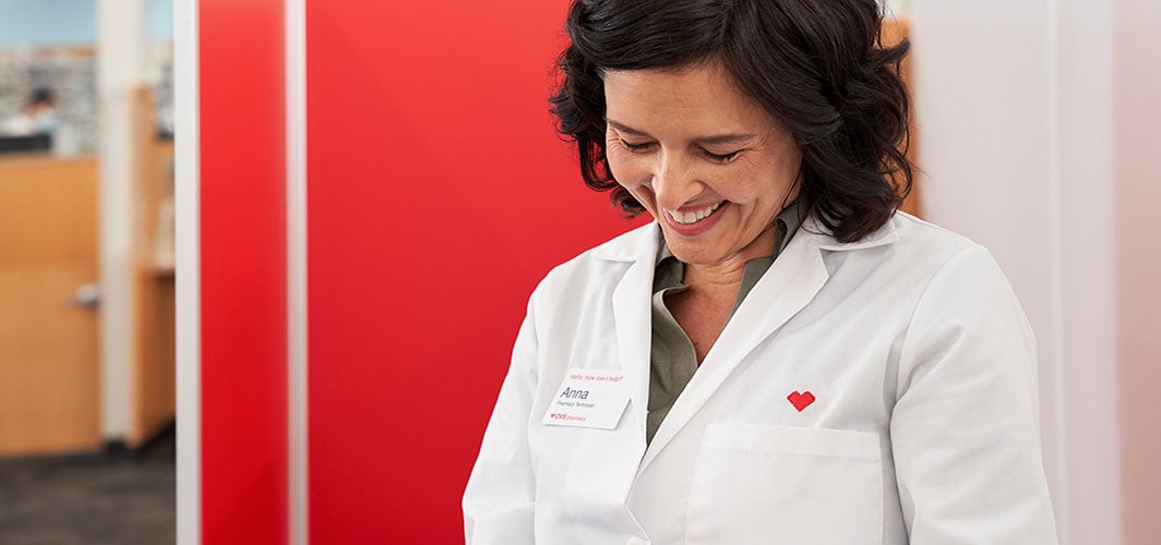 CVS pharmacist smiling