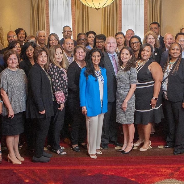2018 Supplier Diversity awards recipients standing together