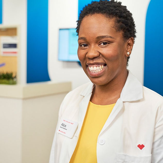 A CVS medical provider at a CVS Health Hub location