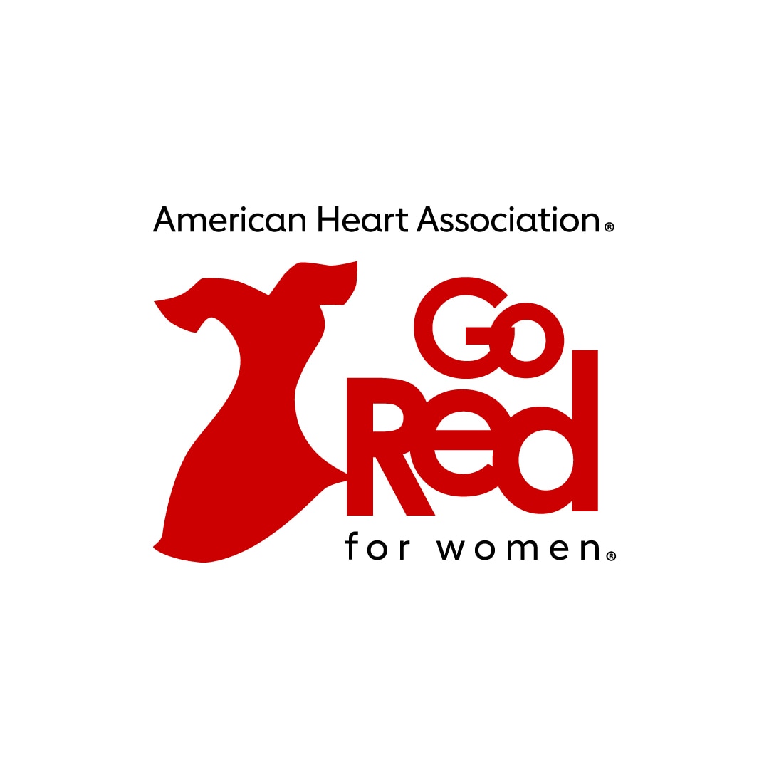 Logo of the American Heart Association’s Go Red for Women® movement