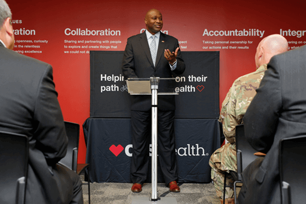 David Casey, Vice President for Workforce Strategies and Chief Diversity Officer at CVS Health, speaks to attendees. 