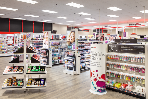 Third interior shot of a BeautyIRL shop