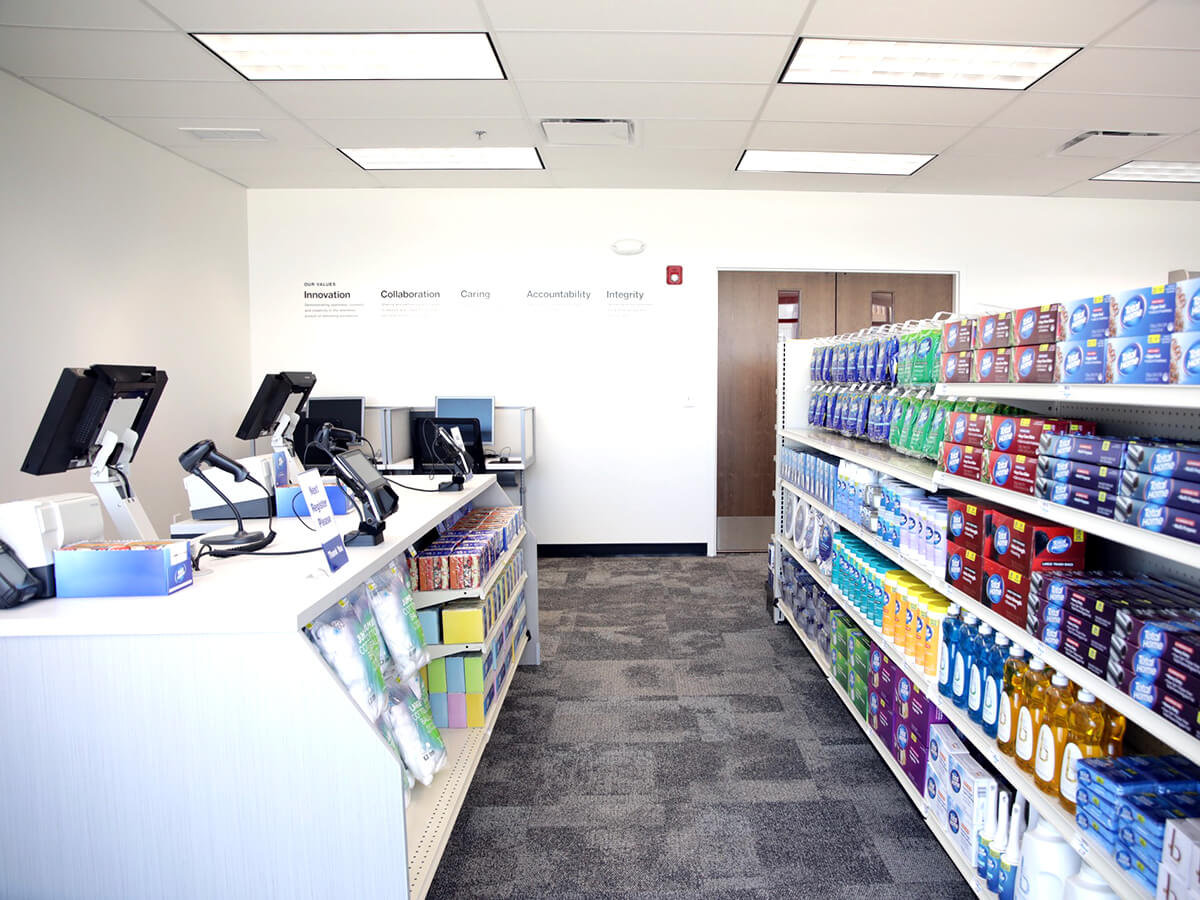 Photo of a mock retail store.