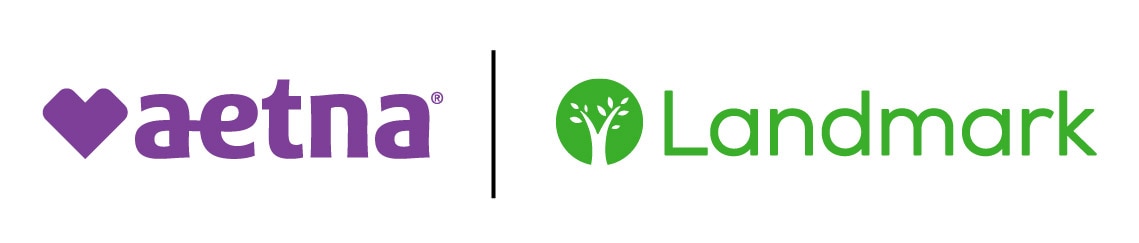 Aetna logo and Landmark Health logo