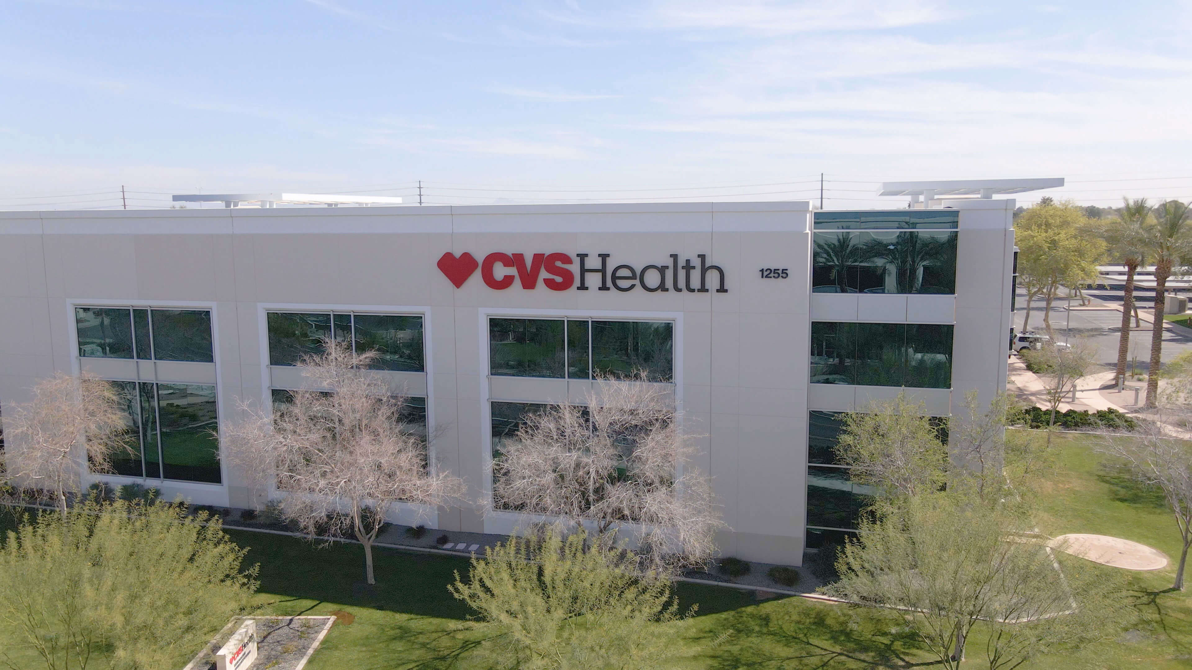 An external view of a CVS Health corporate building.