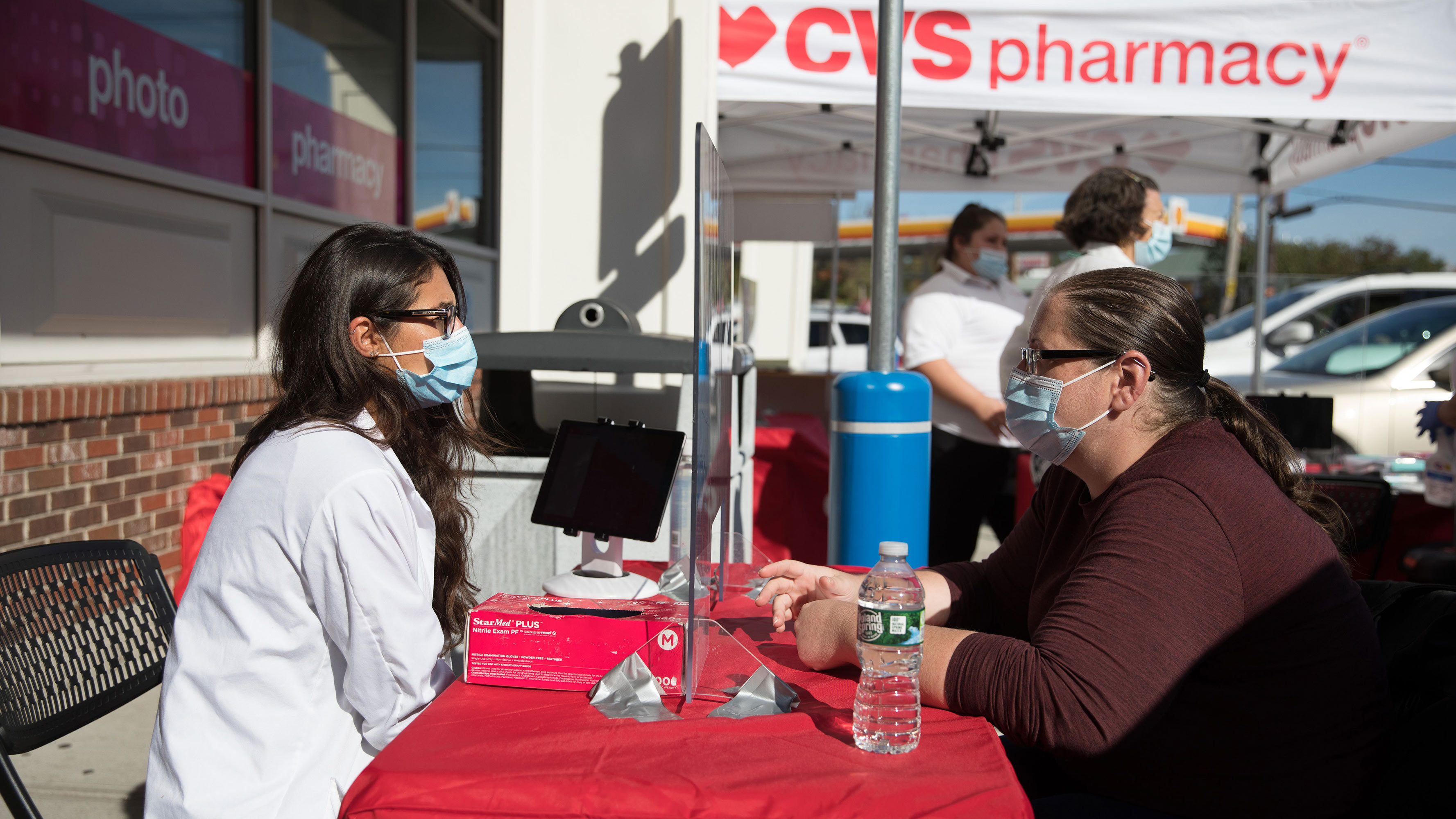 A Project Health screening event, seen at a CVS Pharmacy location.