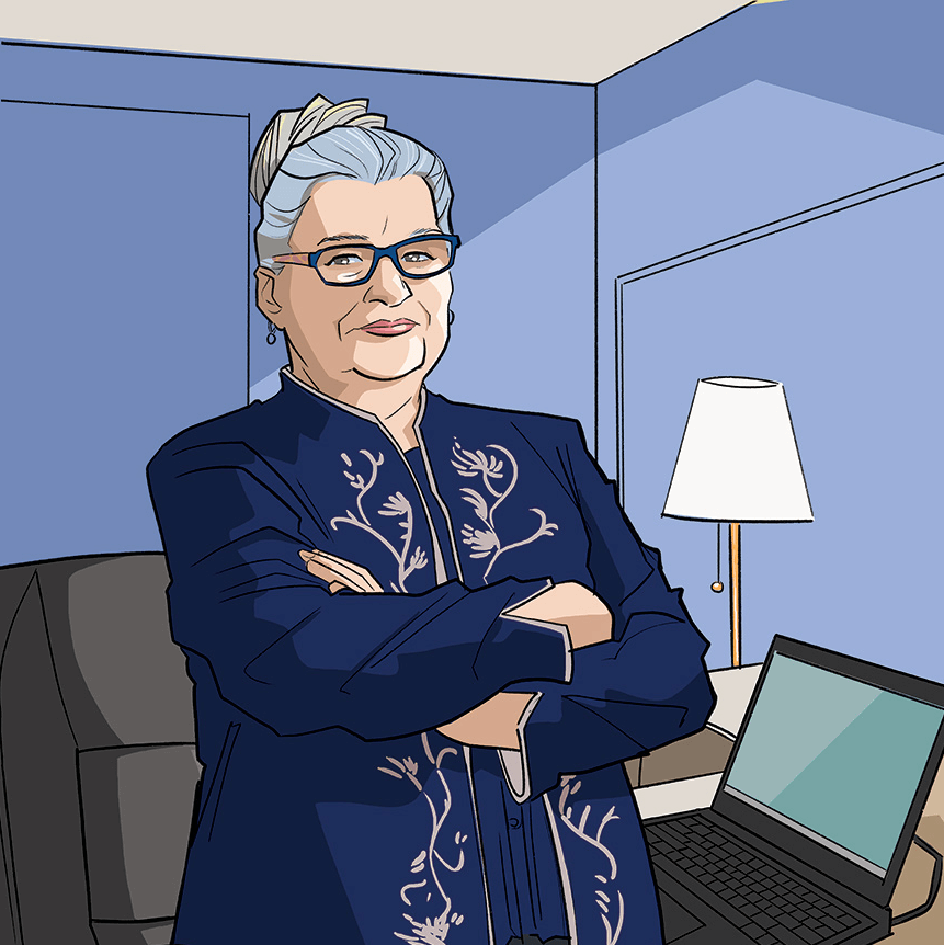 Caricature of Susan Malloy, Senior Nurse Case Manager, Accordant, in Greensboro, NC