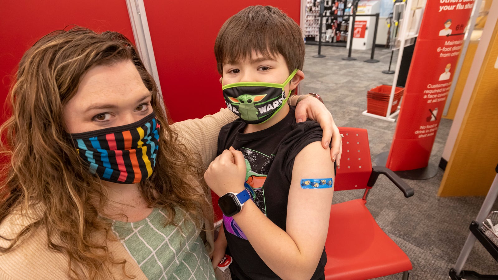 Rachel had Richie vaccinated at their local CVS Pharmacy.