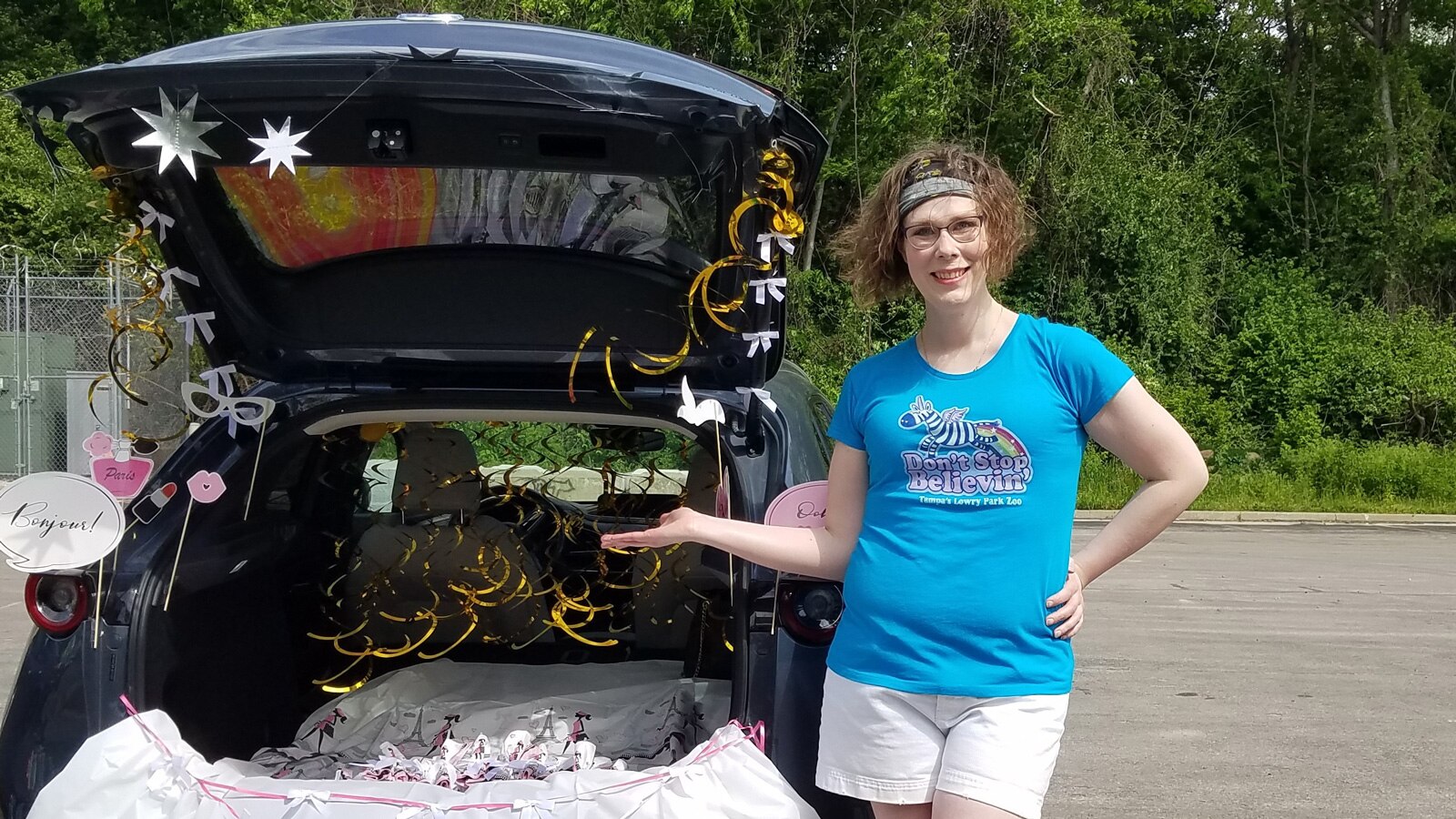 Melissa decorated a car and handed out goodies at the Make-A-Wish Wish Fest in Nashville April 30.