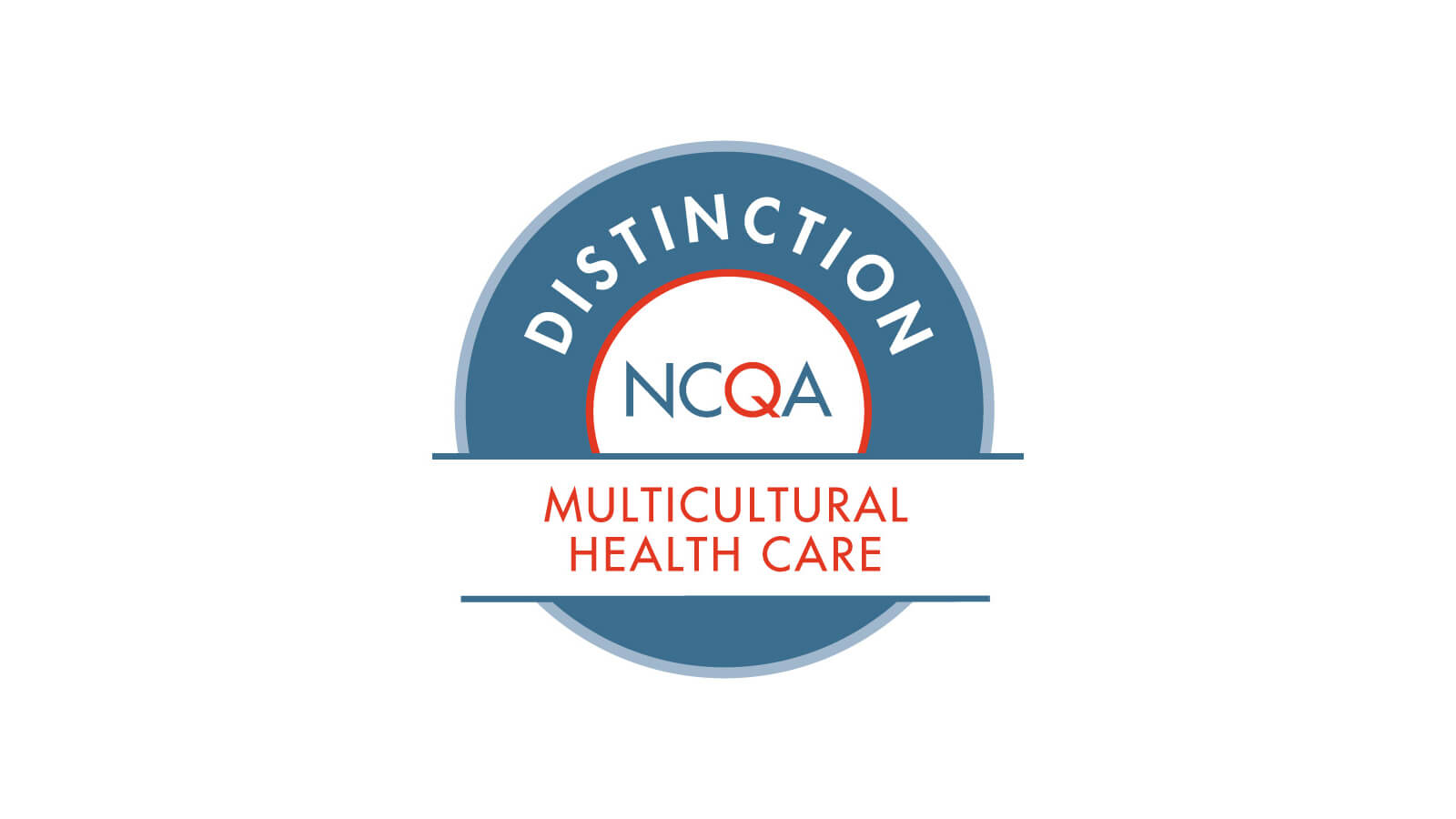 A logo reads: Distinction - NCQA - Multicultural Health Care