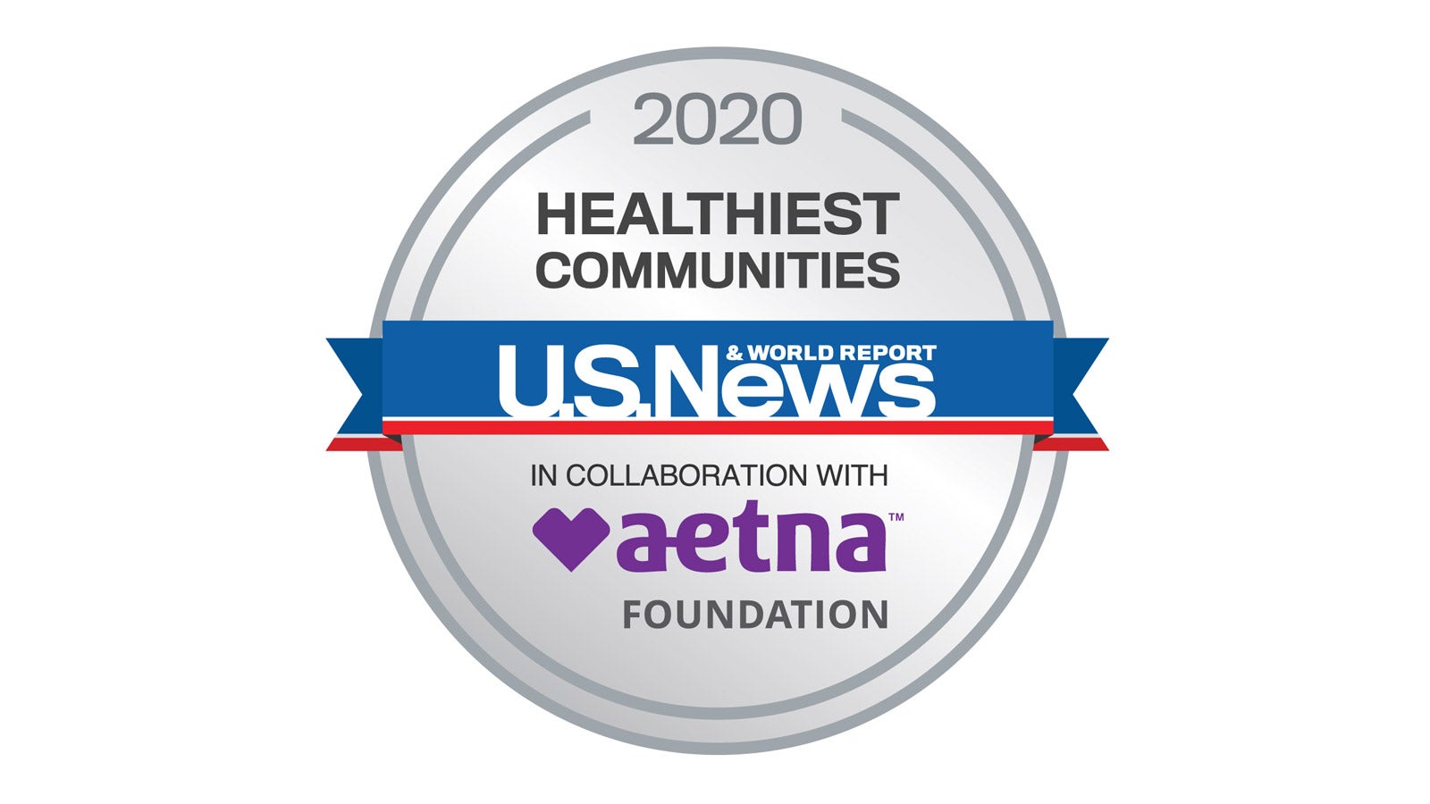 2020 Healthiest Communities by U.S. News & world Report in collaboration with the Aetna Foundation