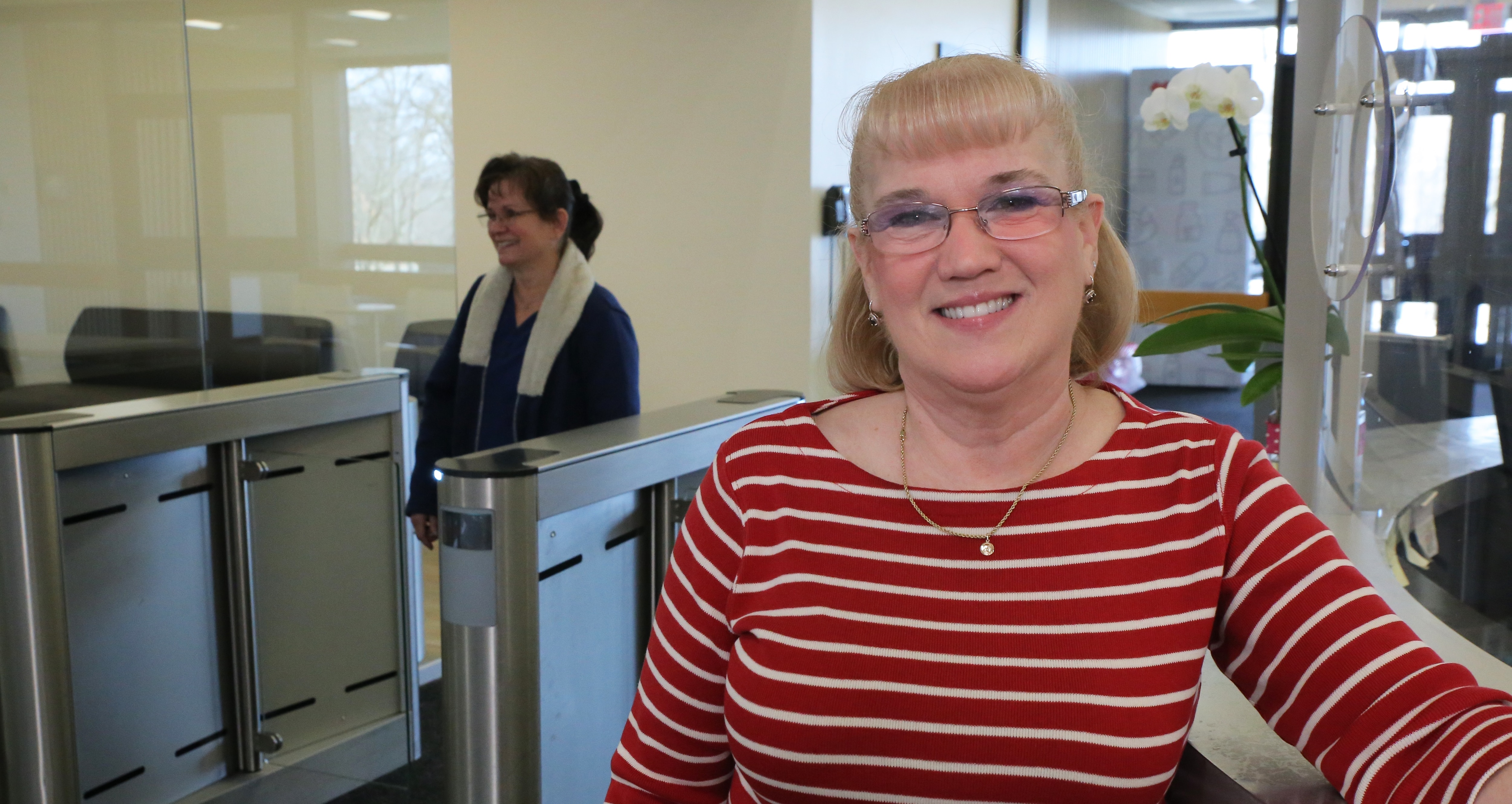 CVS Health employee Lea Bousquet visits headquarters
