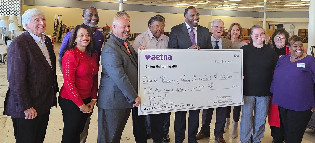 Aetna Better Health, Beacon of Hope Church of God to open food
