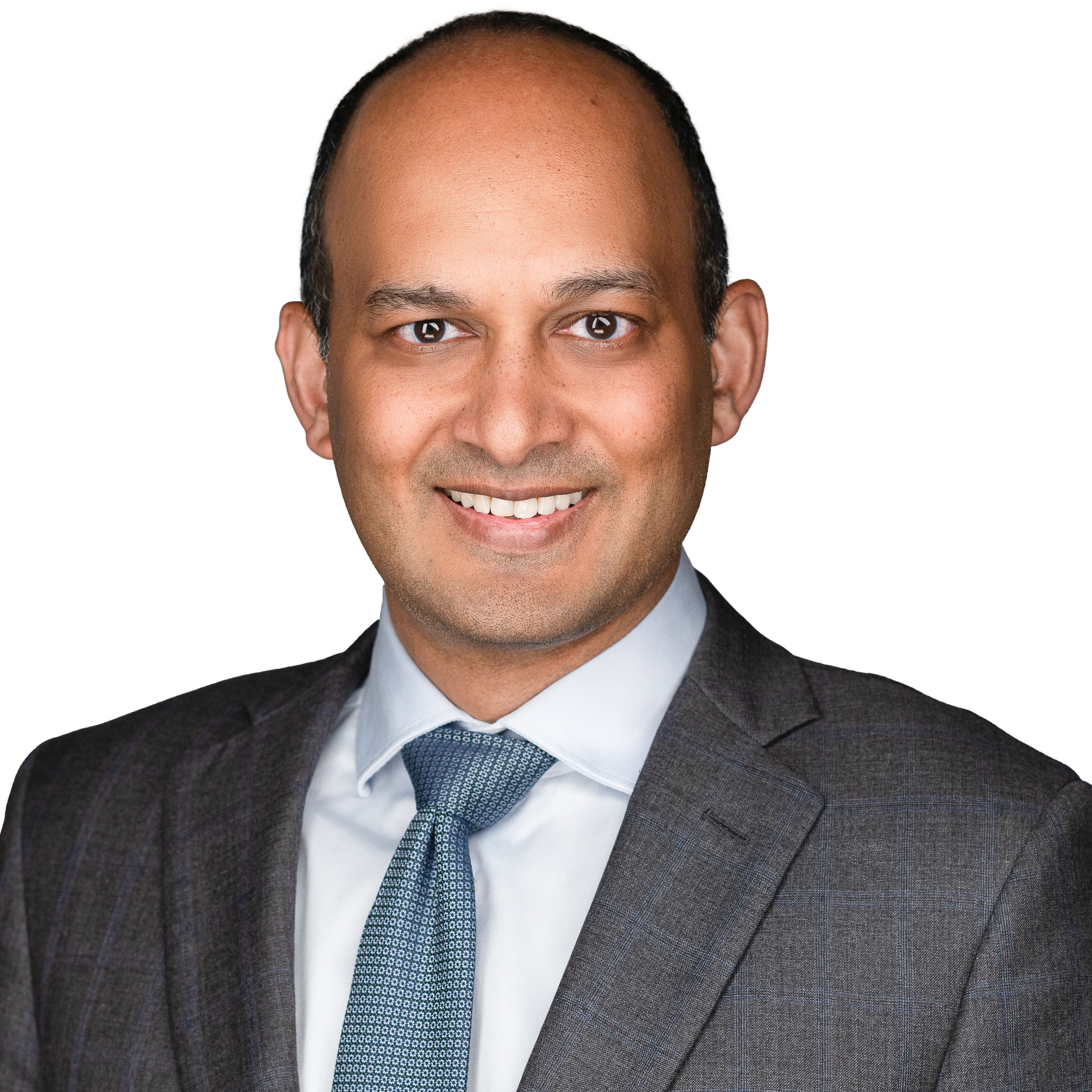 Sree Chaguturu in front of white background