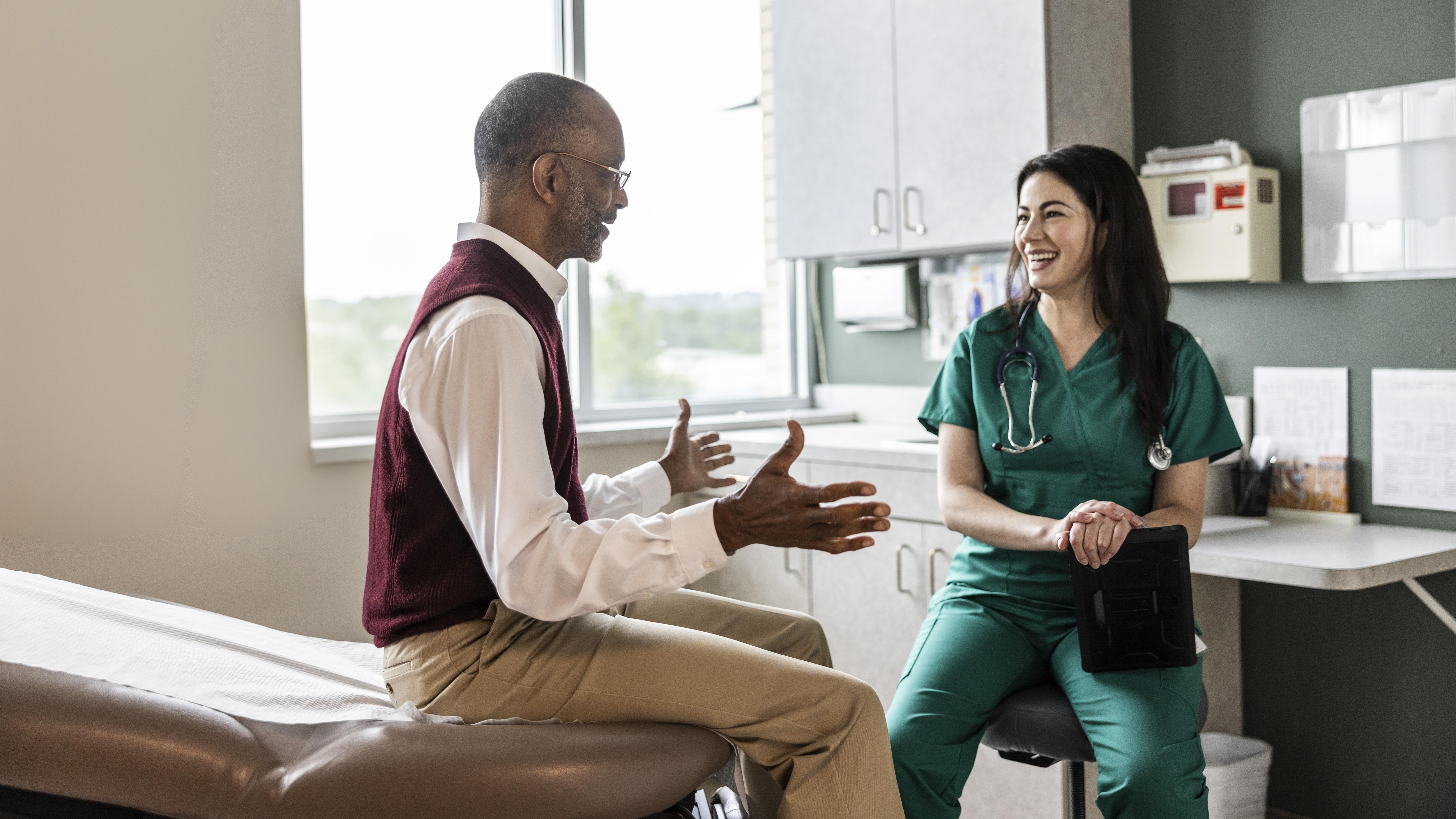 Doctor meeting with a patient