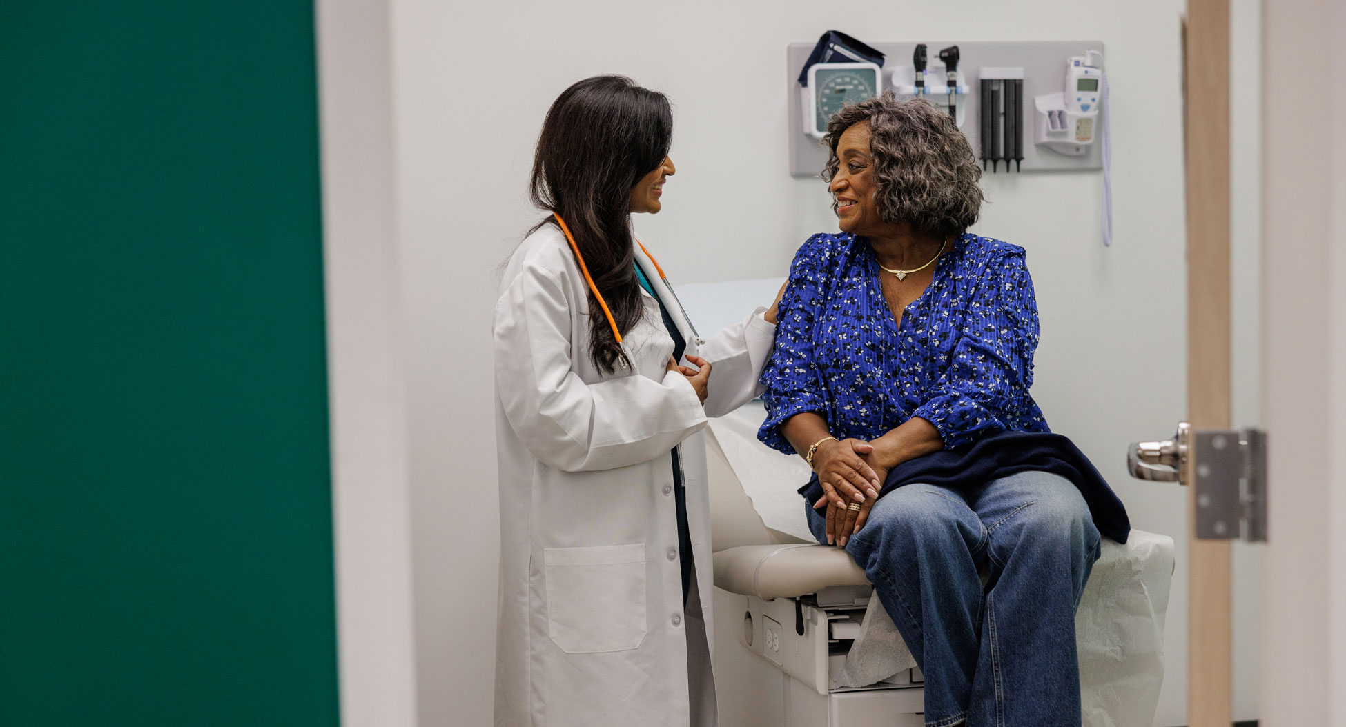 Doctor working with a patient