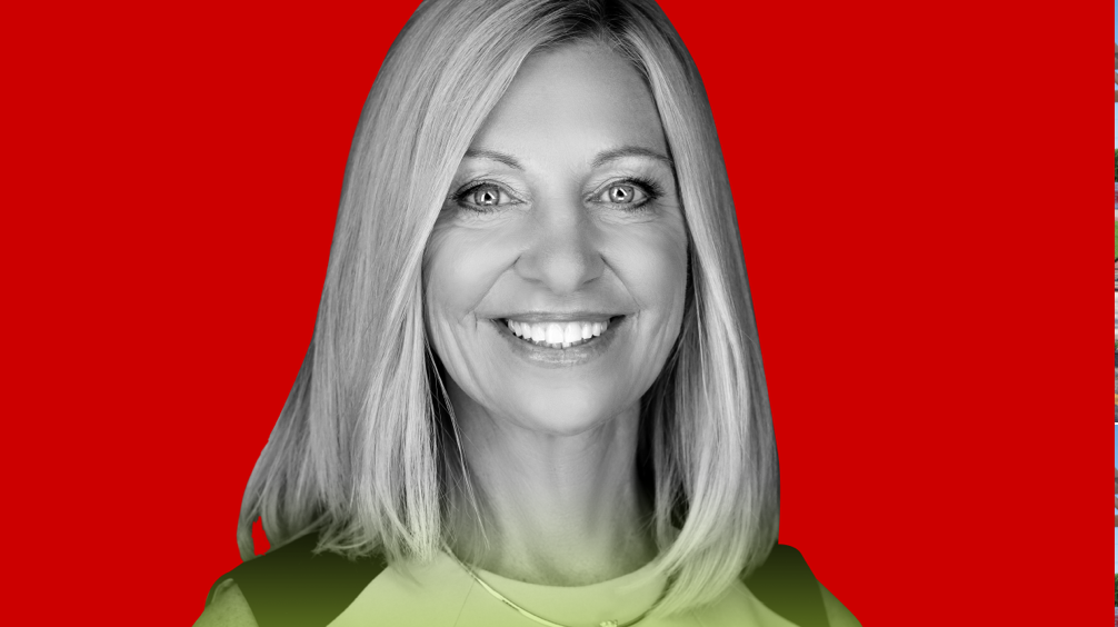 A stylized headshot of Karen S. Lynch