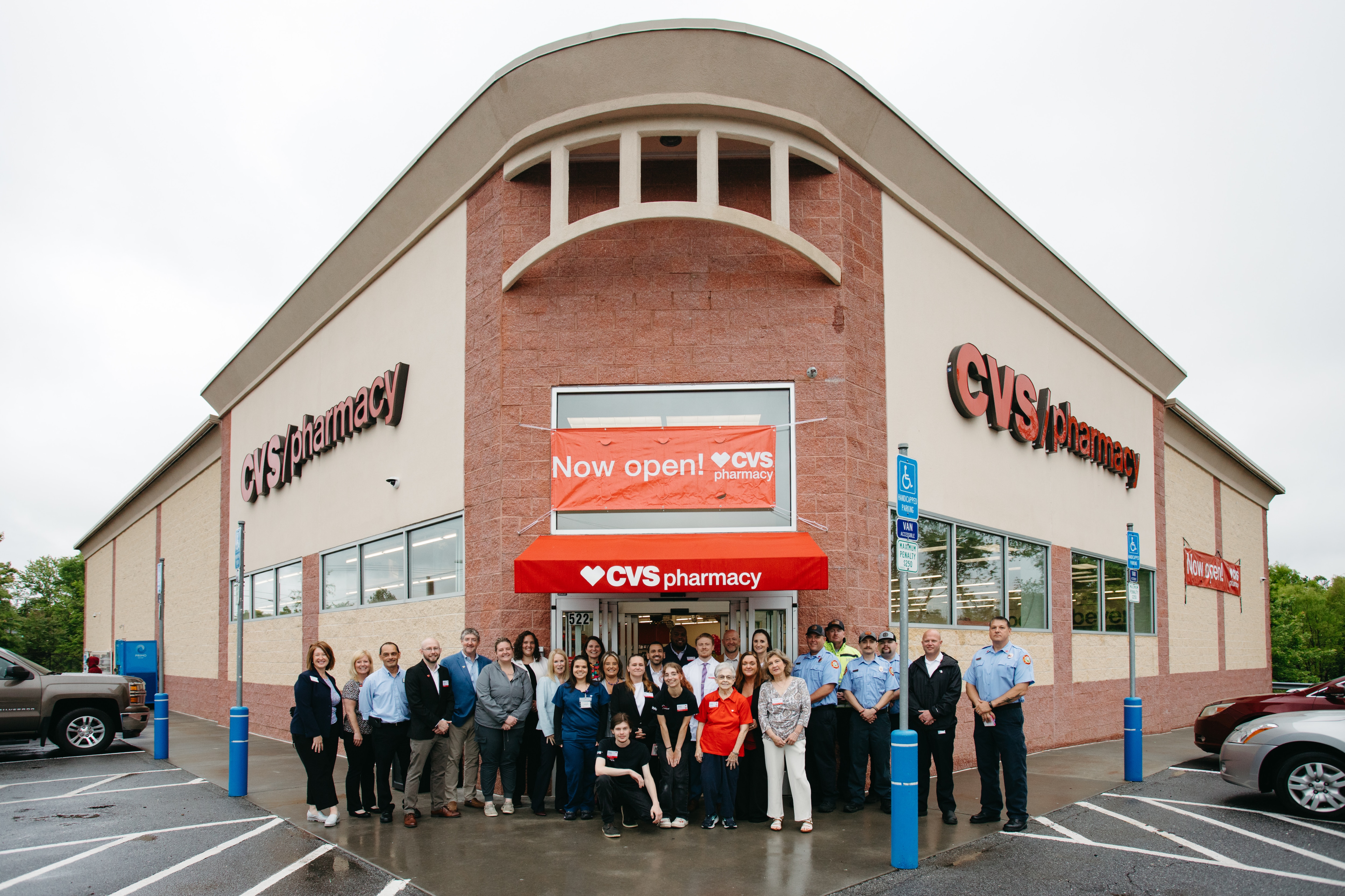 CVS Employees in front of Hendersonville store