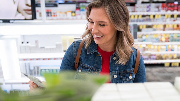 Woman shopping in store