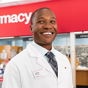 Pharmacist at CVS Pharmacy smiling